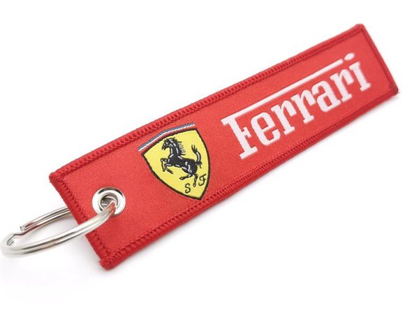 Ferrari Schlüsselanhänger Stoff Rot Pferd Enzo Horse F40 F50
