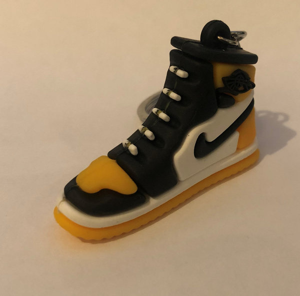 Nike Air Jordan 1 Schlüsselanhänger Gelb Turnschuh Keychain