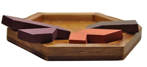 Holzpuzzle Knobelspiel Formen knifflig Puzzle Knobeln Holz