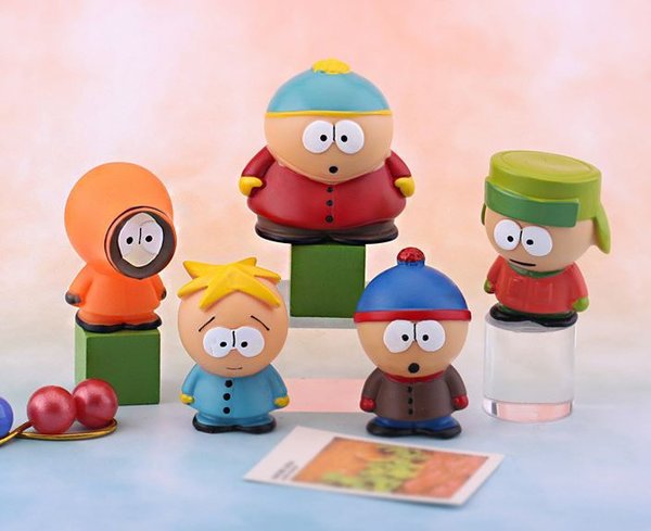 South Park Figuren Set Kenny Cartman Kyle Stan DVD Comic
