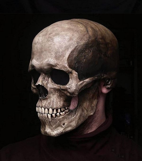 Totenkopfmaske Fasnacht Halloween Zombie Masque Schädel Head